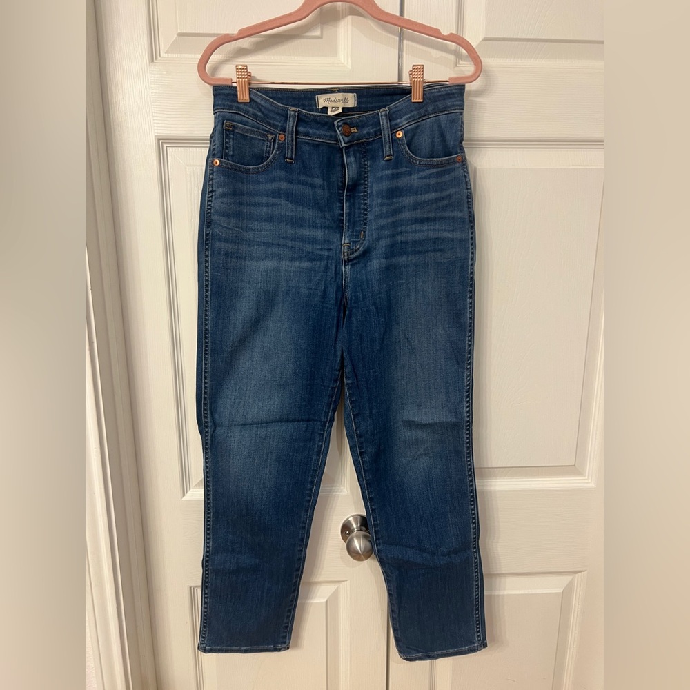 Madewell High Rise Dark Blue Jeans Curvy Fit